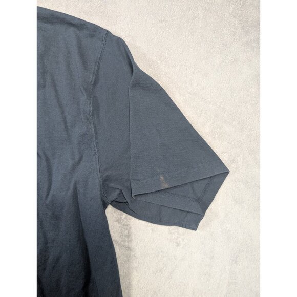 Carhartt Henley Shirt Mens Size 3XL Tall Blue Loose Fit Chore Rugged Tuff Work - Picture 9 of 10